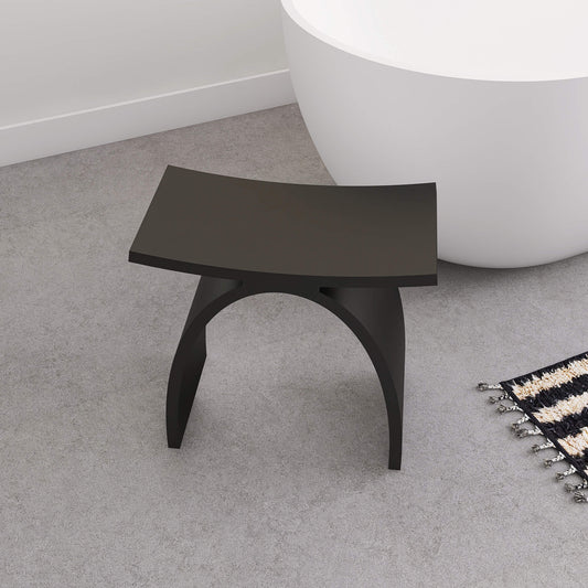 Medunjess Freestanding Shower Seat Solid Surface Shower Stool