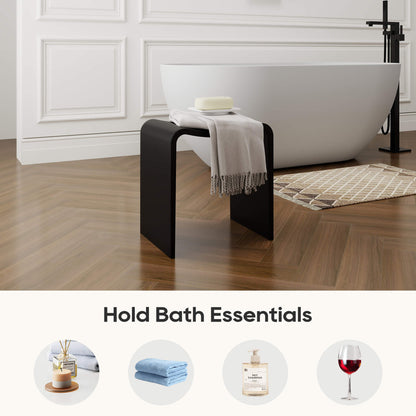 Medunjess 16''Solid Surface Shower Stool