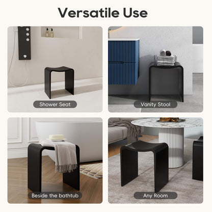 Medunjess 16''Solid Surface Shower Stool