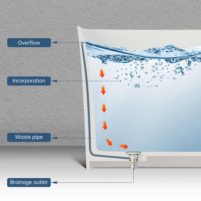 Medunjess 47'' Japanese Freestanding Tub With Seat Solid Surface Rectangular Soaking Bathtub