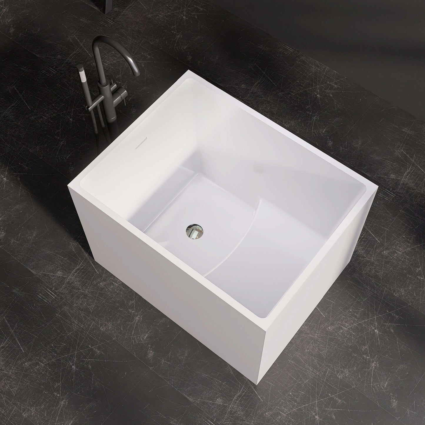 Medunjess 36” Tranquility Freestanding acrylic bathtub