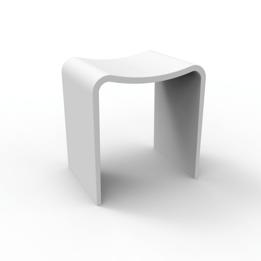 Medunjess 16''Solid Surface Shower Stool