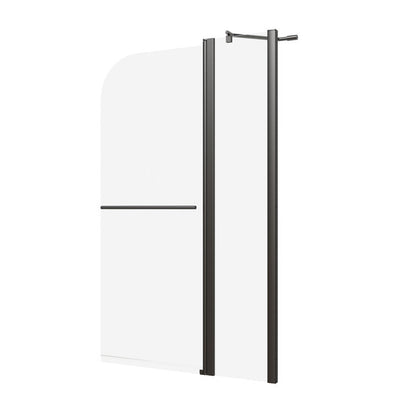 Medunjess DU36-08B 36" W x 58" H Hinged Frameless Tub Door