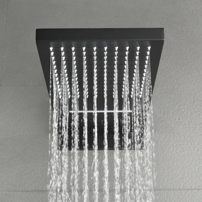 Medunjess Bathroom Matte Black Shower Faucet