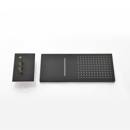 Medunjess Bathroom Matte Black Shower Faucet