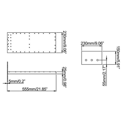 Medunjess Bathroom Matte Black Shower Faucet
