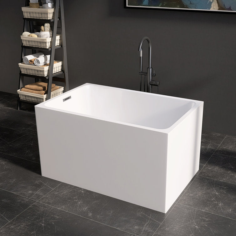 43'' x 28'' Freestanding Soaking Acrylic Bathtub