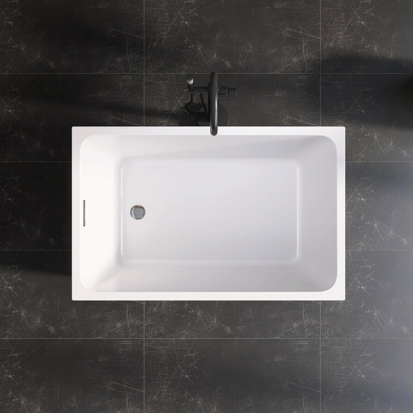 43'' x 28'' Freestanding Soaking Acrylic Bathtub