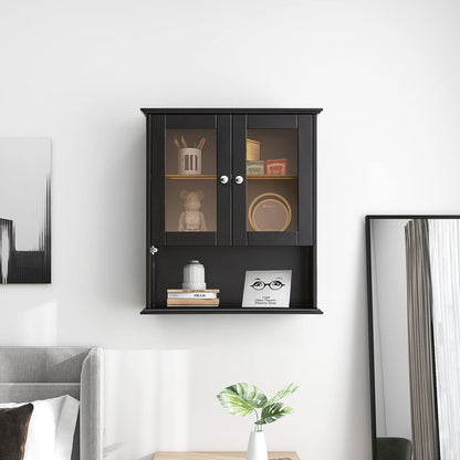 Medunjess 26 in. W x 30 in. H Bathroom Storage Wall Cabinet Fully Assembled with Sensor Light