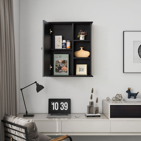Medunjess 26 in. W x 30 in. H Bathroom Storage Wall Cabinet Fully Assembled with Sensor Light