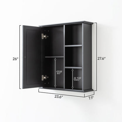 Medunjess 24 in. W x 7 in. D x 28 in. H Wall Bathroom Cabinet Over the Toilet Storage