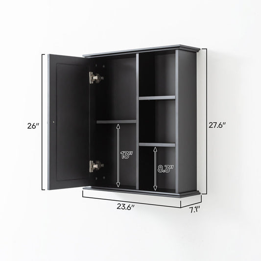 Medunjess 24 in. W x 7 in. D x 28 in. H Wall Bathroom Cabinet Over the Toilet Storage