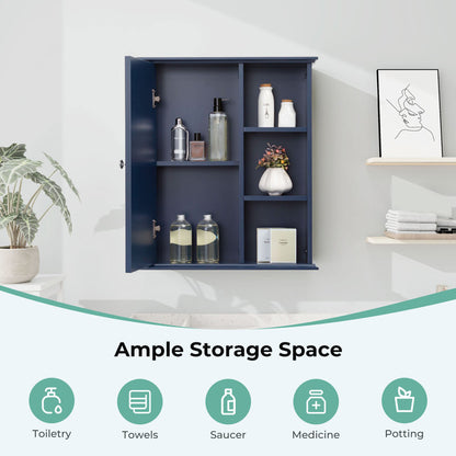 Medunjess 24 in. W x 7 in. D x 28 in. H Wall Bathroom Cabinet Over the Toilet Storage