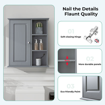 Medunjess 24 in. W x 7 in. D x 28 in. H Wall Bathroom Cabinet Over The Toilet Storage