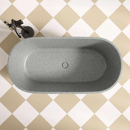 Medunjess 59" Mosaicore Freestanding Terrazzo Bathtub