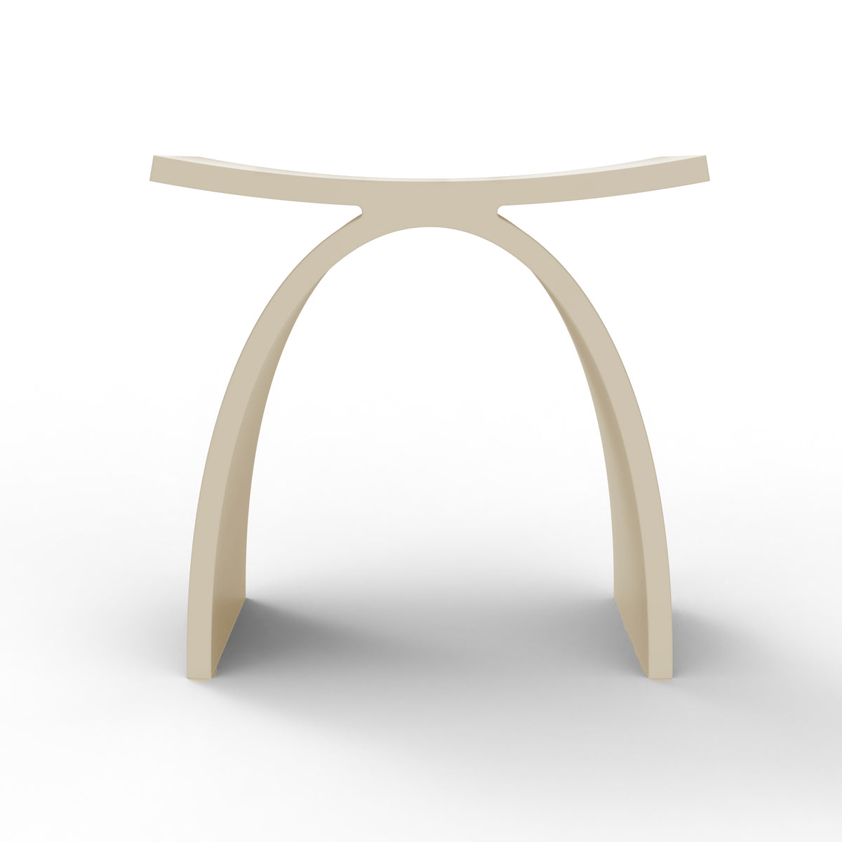 Medunjess Milk Coffee Freestanding Shower Seat Solid Surface Shower Stool