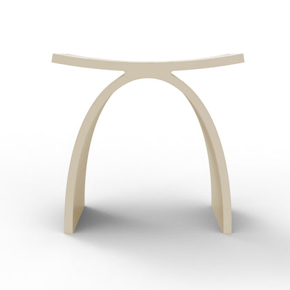 Medunjess Milk Coffee Freestanding Shower Seat Solid Surface Shower Stool