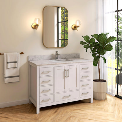 Medunjess 48'' Pivot Bathroom Vanities With Single Sink