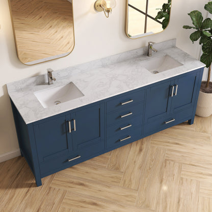 Medunjess 84'' Grid Bathroom Vanities With Double Sink