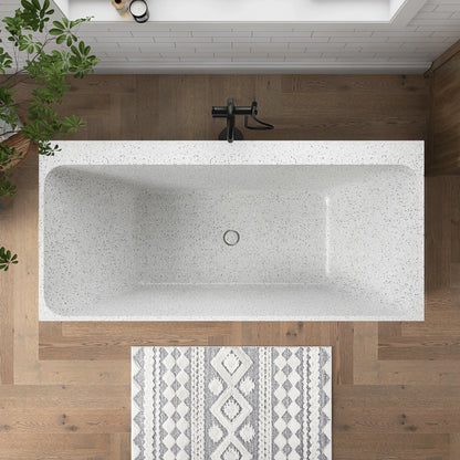 Medunjess 64" Kaleido Freestanding Terrazzo bathtub