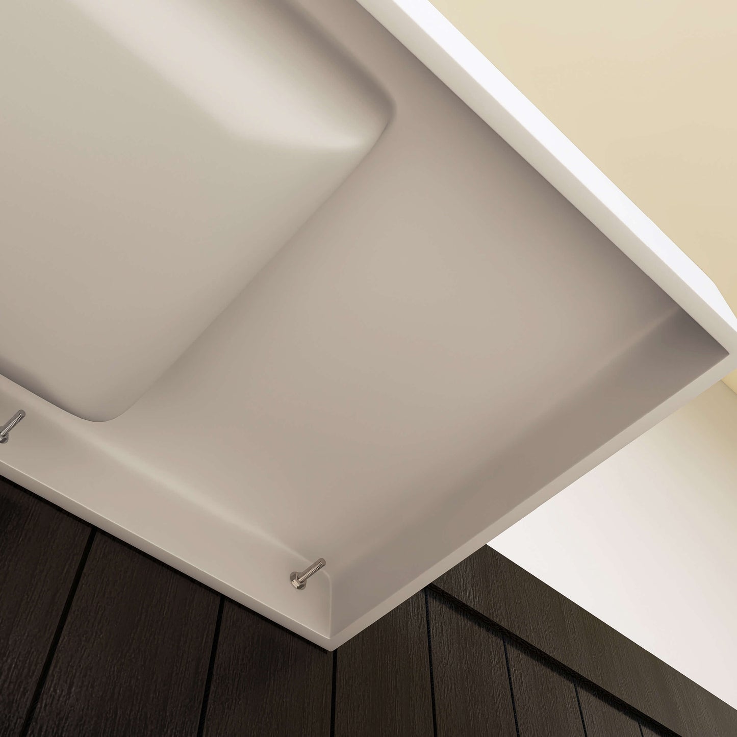 Medunjess 39'' Aerial Wall Mounted Bathroom Sink Solid Surface Sink