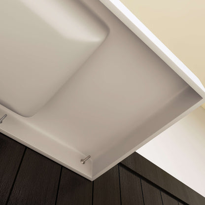 Medunjess 39'' Aerial Wall Mounted Bathroom Sink Solid Surface Sink