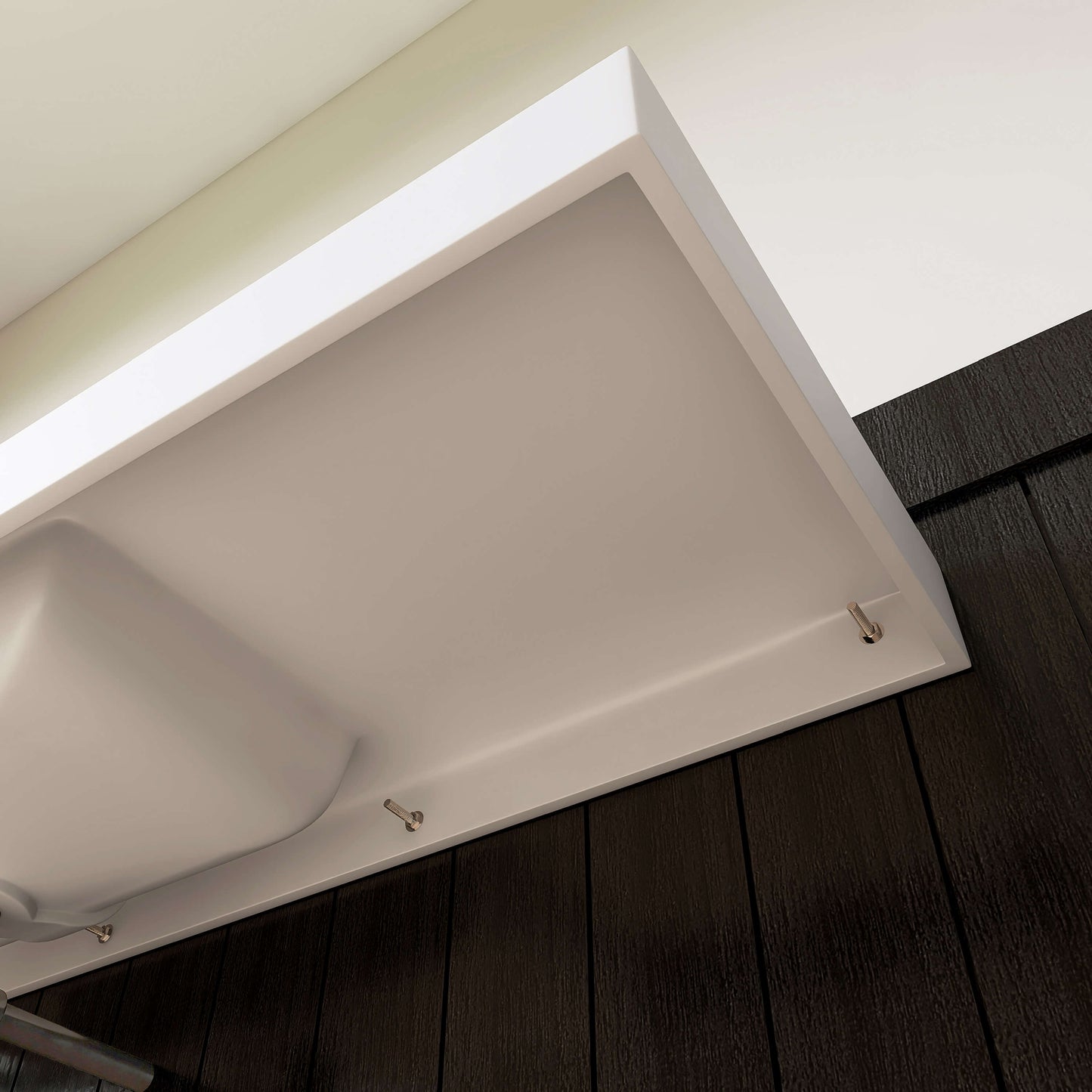 Medunjess 47'' Cantra Wall Mounted Bathroom Sink Solid Surface Sink