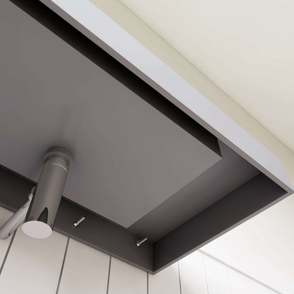 Medunjess 35''Gravita Wall Mounted Bathroom Sink Solid Surface Sink