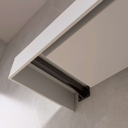 Medunjess 48'' Volaris Wall Mounted Bathroom Sink Solid Surface Sink