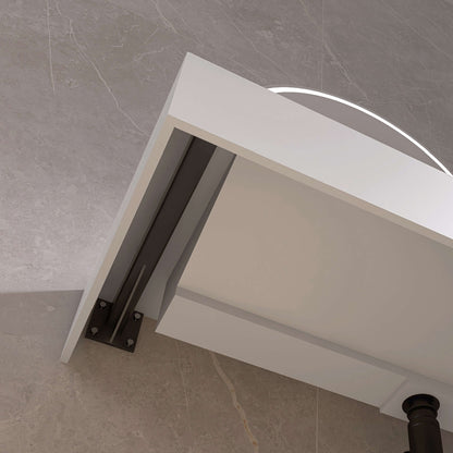 Medunjess 42'' Empyre Wall Mounted Bathroom Sink Solid Surface Sink