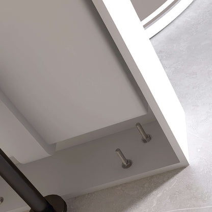 Medunjess 19'' Parabola Wall Mounted Bathroom Sink Solid Surface Sink