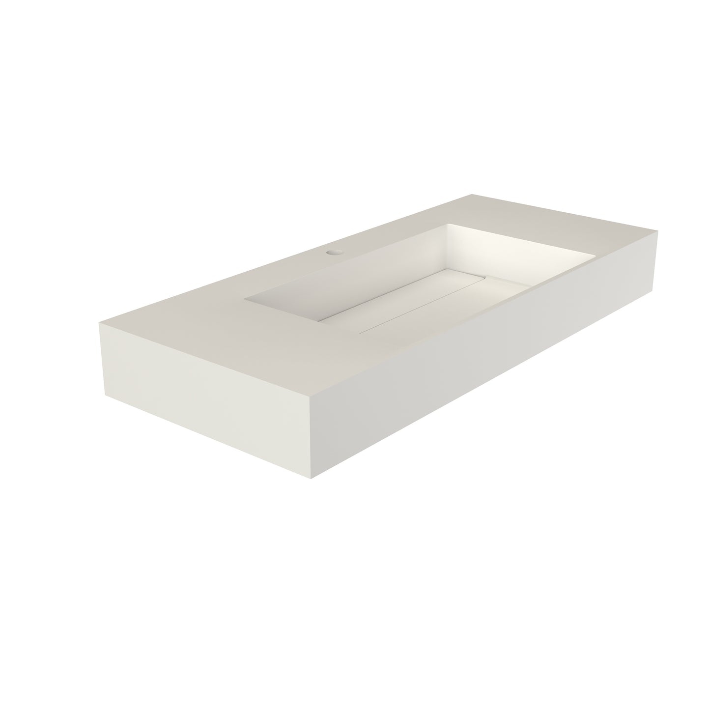 Medunjess 42" Vector Wall Mounted Bathroom Sink Solid Surface Sink