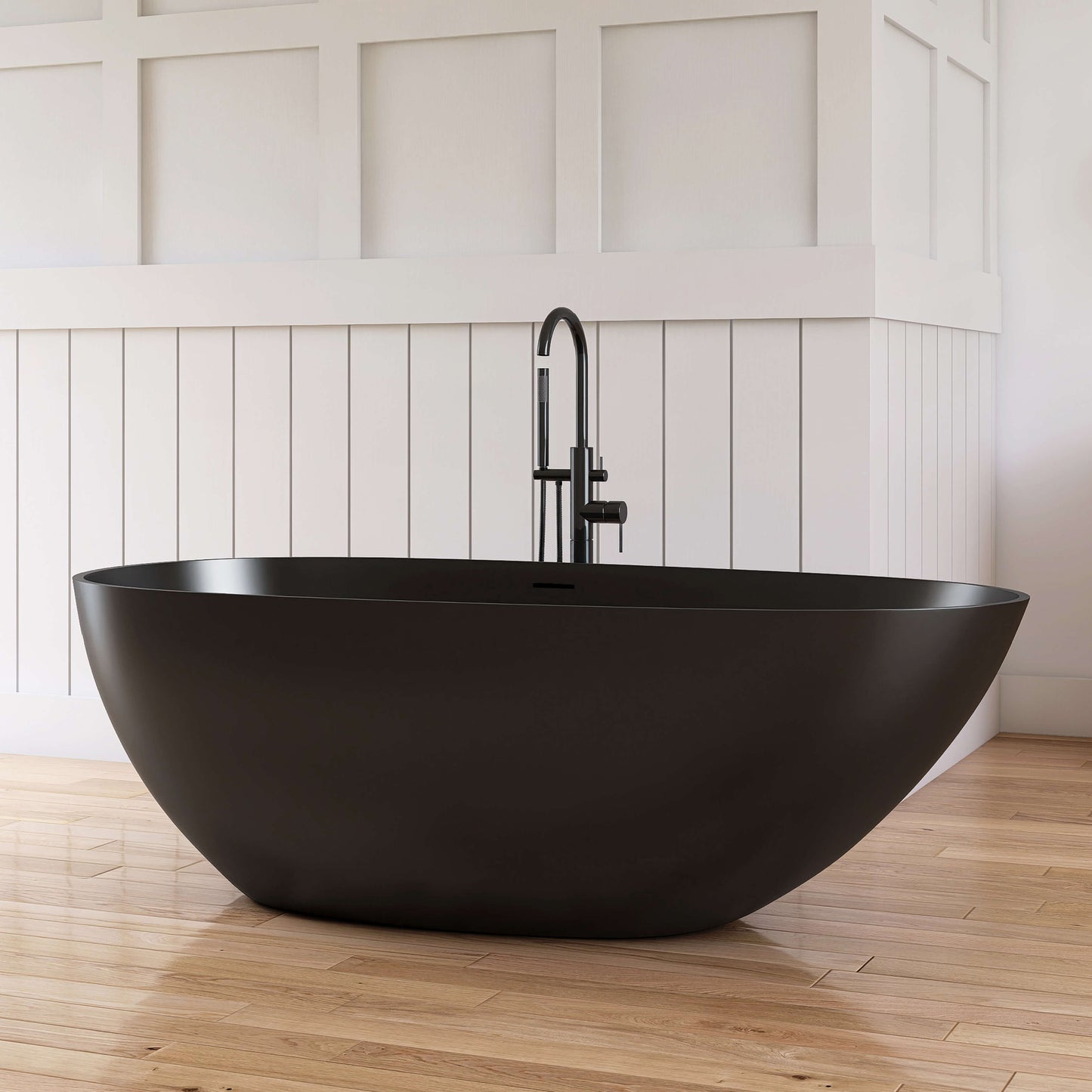 Medunjess 67'' Oval Freestanding Tub with Overflow | Soak in Style
