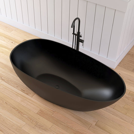 Medunjess 67'' Oval Freestanding Tub with Overflow | Soak in Style