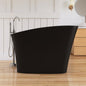 Medunjess 51" Japanese Soaking Tub Solid Surface Freestanding Bathtub