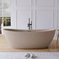 Medunjess 73" Monolith Freestanding Bathtub Solid Surface Stone
