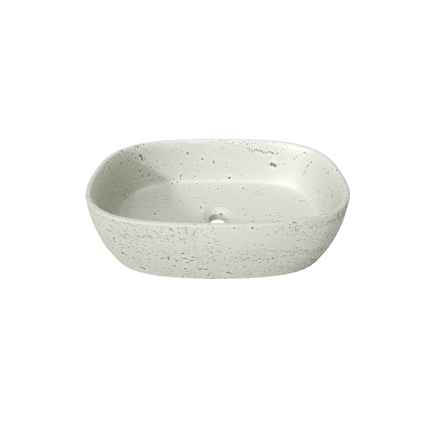 Medunjess 23"  Oval Terrazzo Patterned Above-Counter Bathroom Vanity Basin