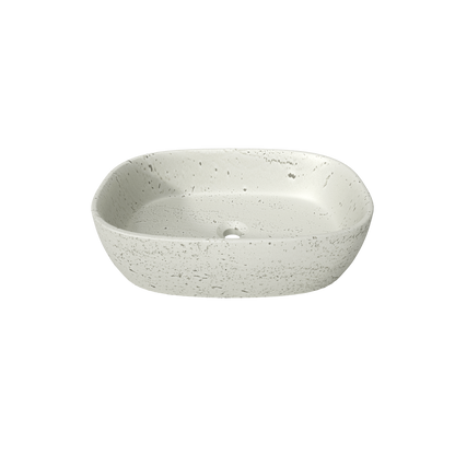 Medunjess 23"  Oval Terrazzo Patterned Above-Counter Bathroom Vanity Basin