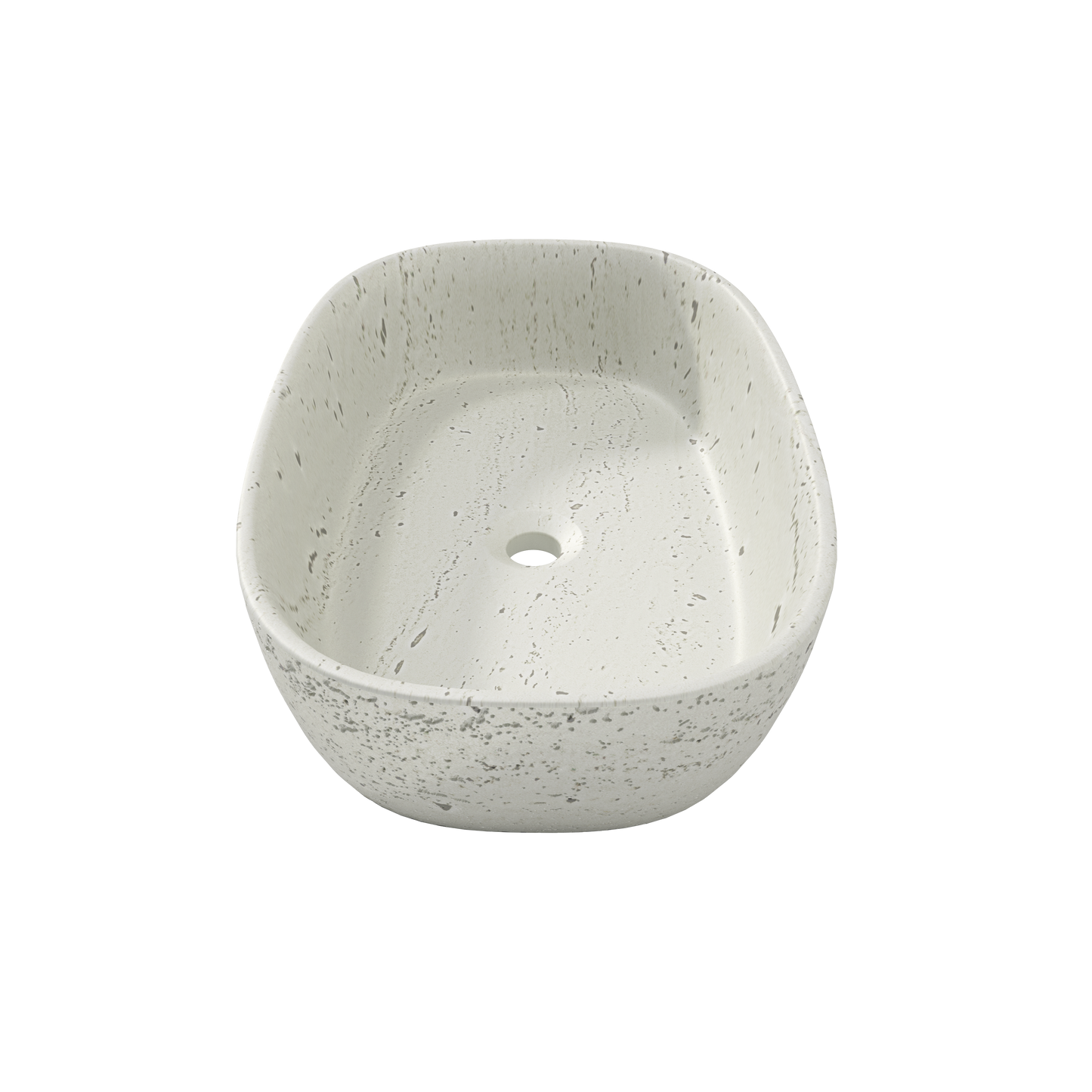 Medunjess 23"  Oval Terrazzo Patterned Above-Counter Bathroom Vanity Basin