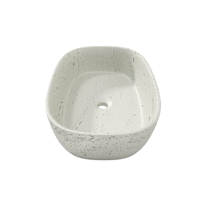 Medunjess 23"  Oval Terrazzo Patterned Above-Counter Bathroom Vanity Basin