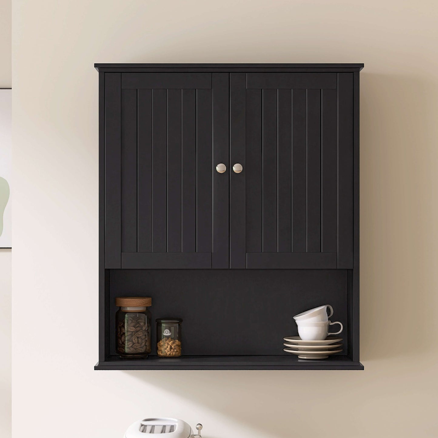 Medunjess 26 in. W x 30 in. H Wall Bathroom Cabinet Over The Toilet Storage