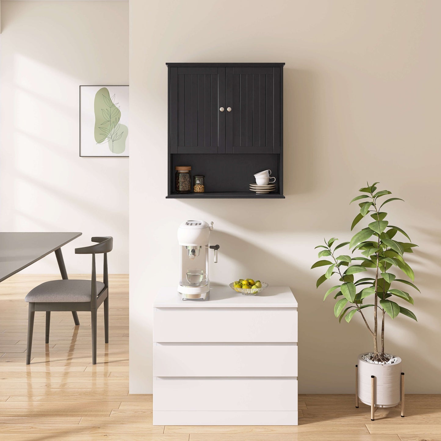 Medunjess 26 in. W x 30 in. H Wall Bathroom Cabinet Over The Toilet Storage