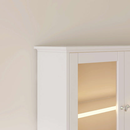 Medunjess 26 in. W x 30 in. H Bathroom Storage Wall Cabinet Fully Assembled with Sensor Light