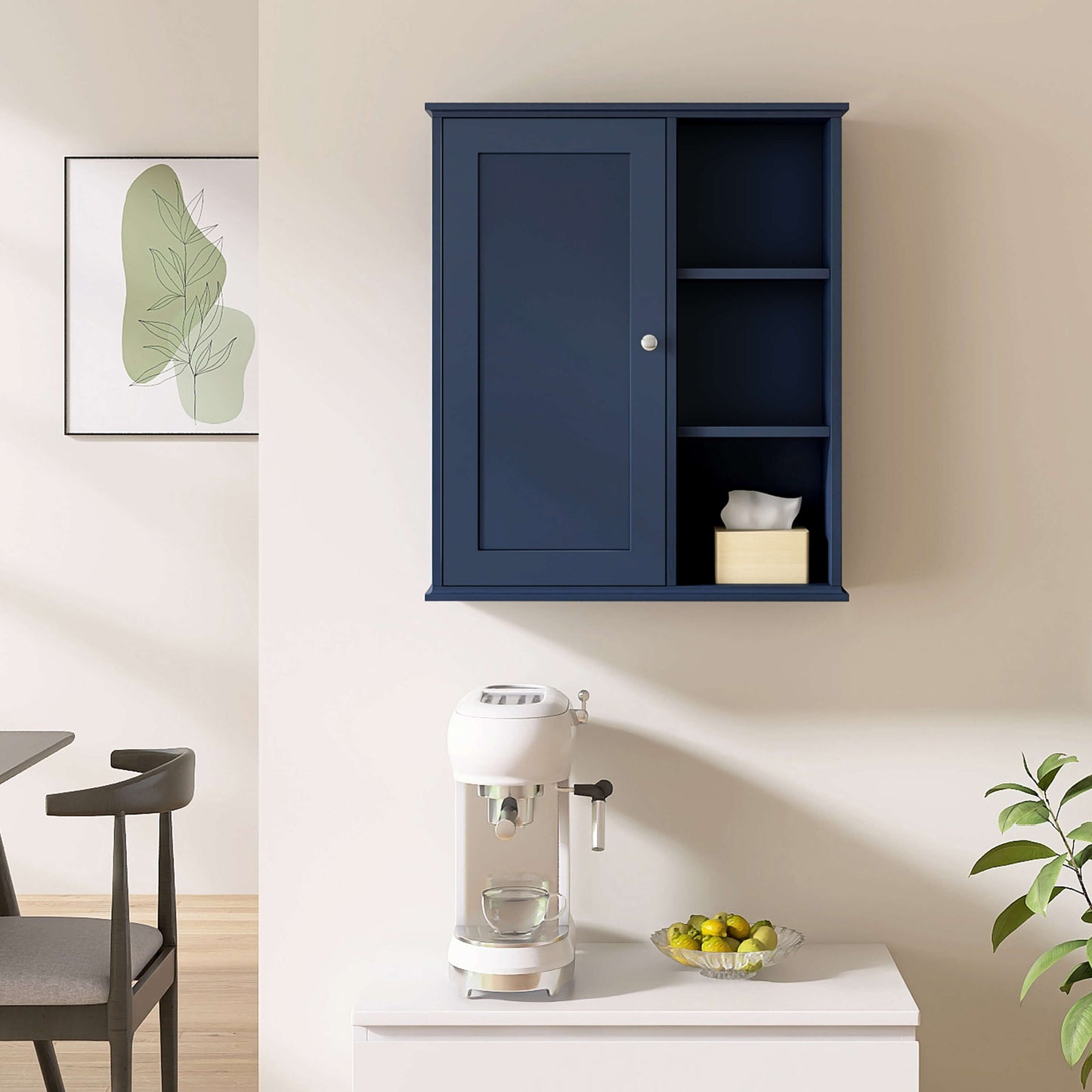 Medunjess 24 in. W x 7 in. D x 28 in. H Wall Bathroom Cabinet Over the Toilet Storage