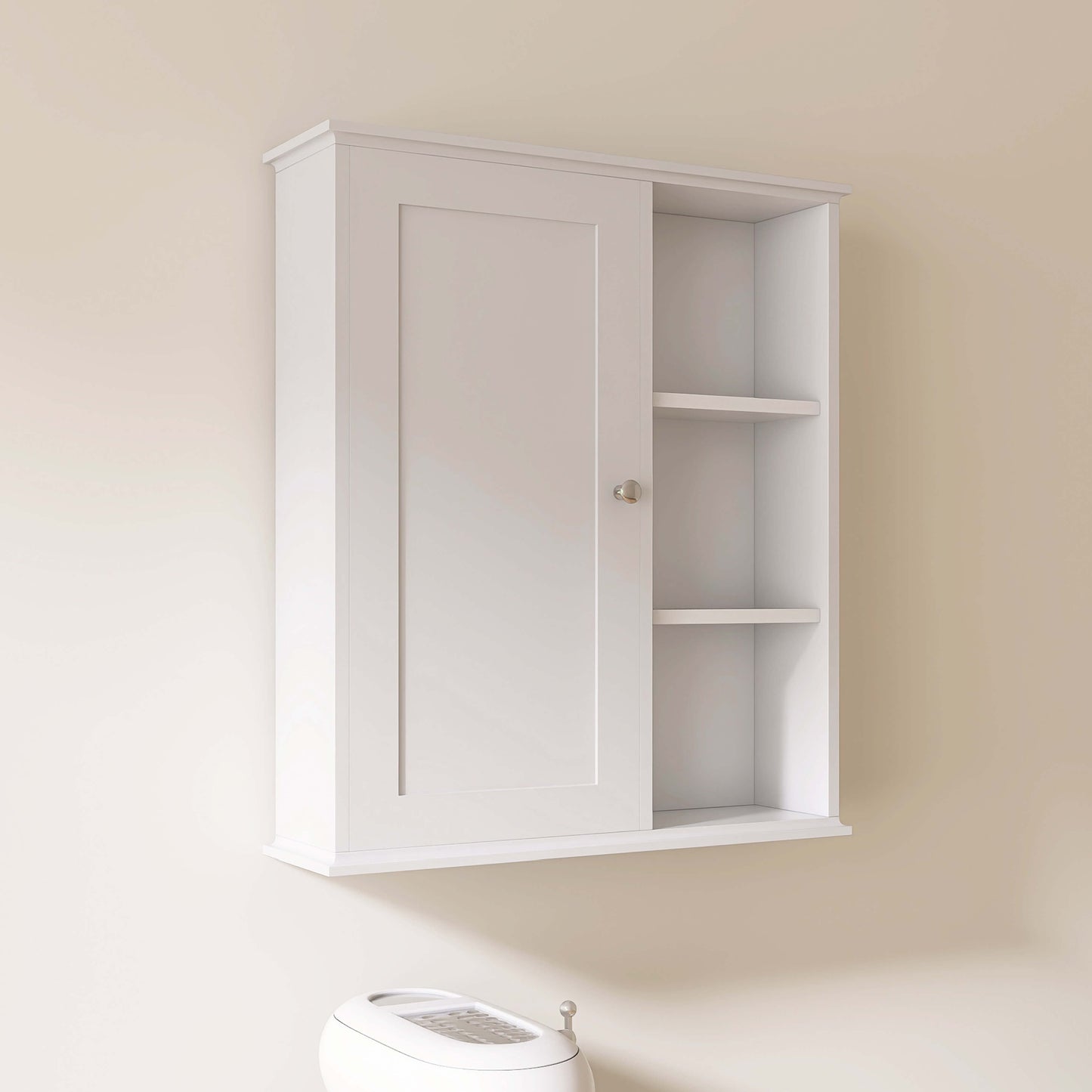 Medunjess 24 in. W x 7 in. D x 28 in. H Wall Bathroom Cabinet Over the Toilet Storage