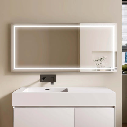 Medunjess 59'' Luminelle LED Mirror Adjustable brightness and color temperature