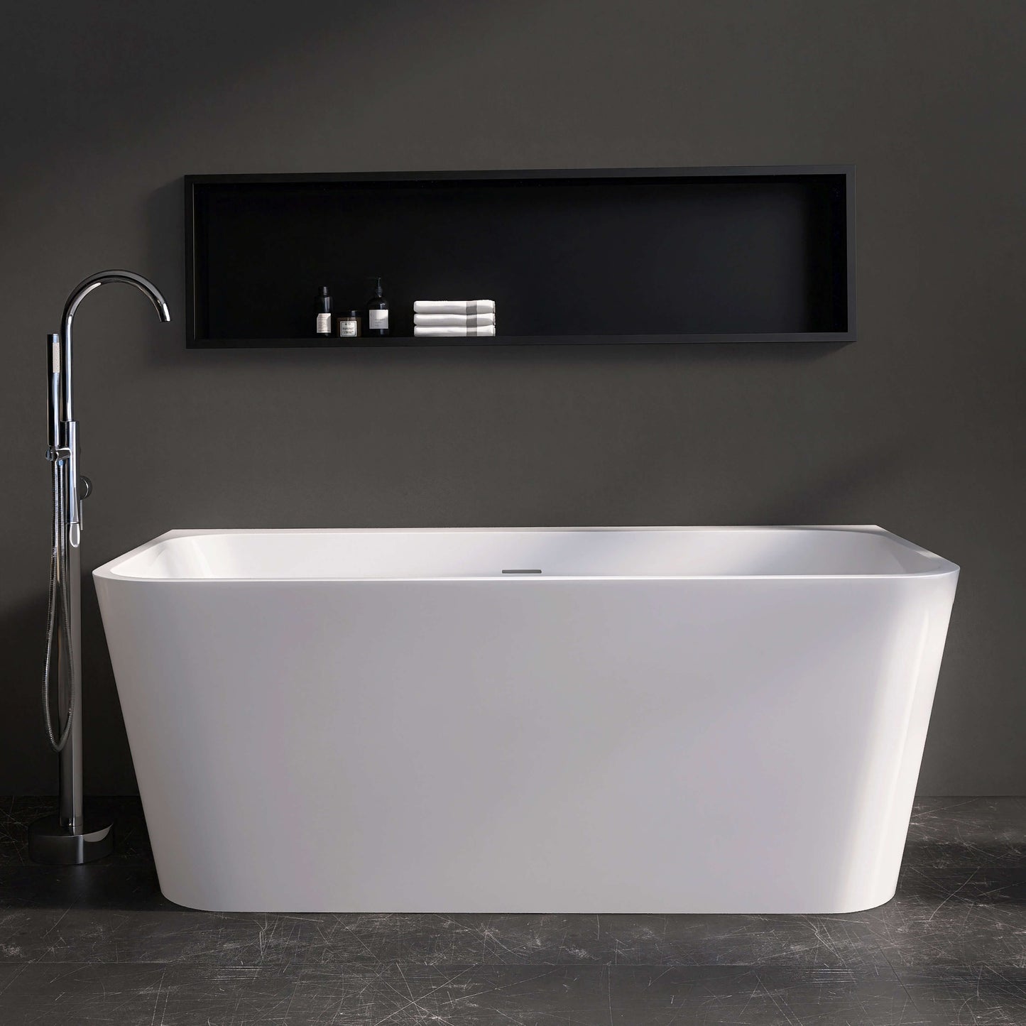 Medunjess 59'' Serenity Freestanding acrylic bathtub