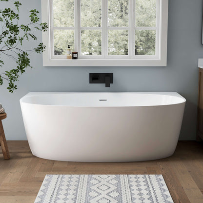 Medunjess 67'' Cove Freestanding acrylic bathtub
