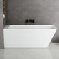 Medunjess 59'' Statura Freestanding Bathtub Solid Surface Stone