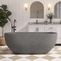 Medunjess 63'' Flecksione Freestanding Terrazzo Bathtub